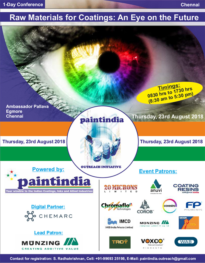 Paintindia Outreach Conference - Chennai 23 August 2018