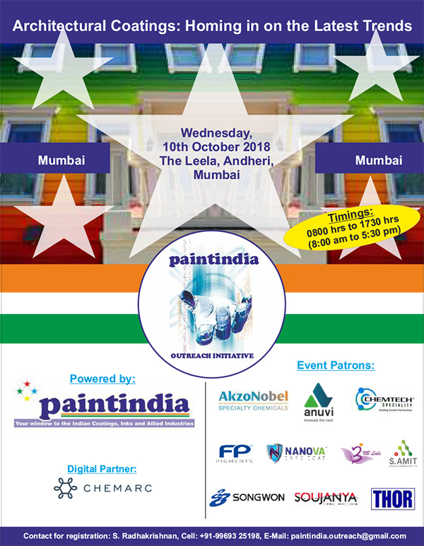Paintindia Outreach Conference - Mumbai 10 October 2018